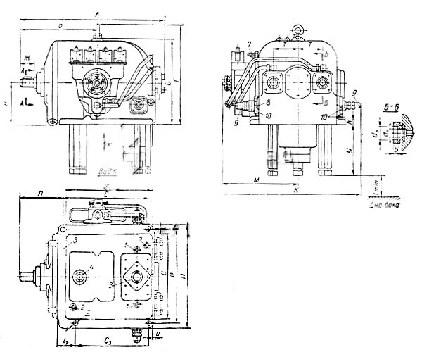 Загальний вигляд  насоса НП-2М, НП-3М, НП-4М Рис. 3.